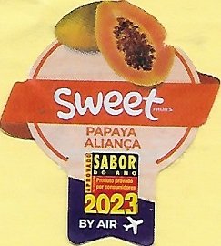 Sweet fruits papaya alianca sabor do ano 2023 by air