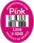 Pink jadeproduce.com lime #4048 product of mexico