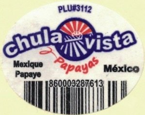 Chula Vista papayas plu #3112 mexique papaye 860003287613