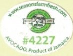 www.seasonsfarmsfresh.com since 2011 #4227 avocado product of jamaica