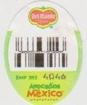 Del Monte emp 392 4046 avocados Mexico