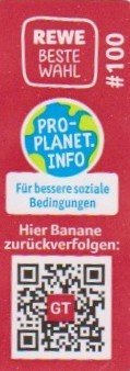 Rewe beste wahl #100 pro planet info fur bessere soziale bedingungen hier banane zuruckverfolgen gt