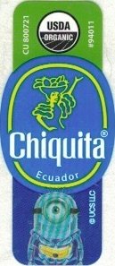 Chiquita cu 800721 usda organic #94011 ucs llc