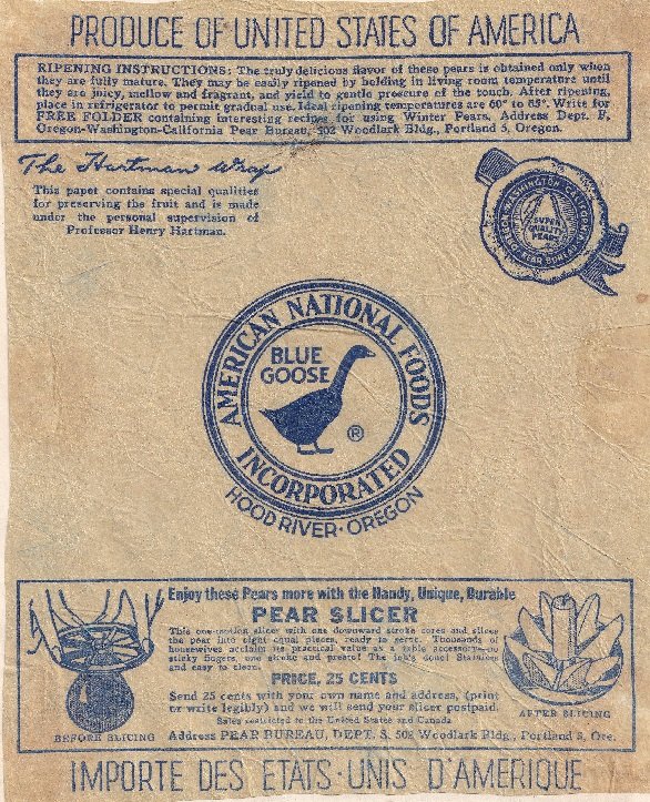 blue goose american national foods incorporated hood river oregon produce os united states of america