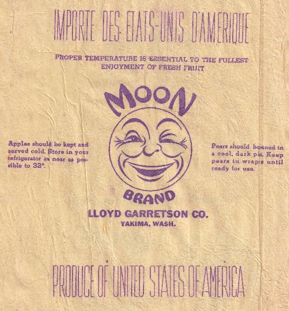 moon brand lloy garretson co. yakima wash. produced of united states of america