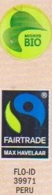 Max Havelaar migros bio fairtrade flo-id 39971 peru