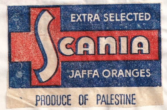Scania jaffa oranges produce of palestine