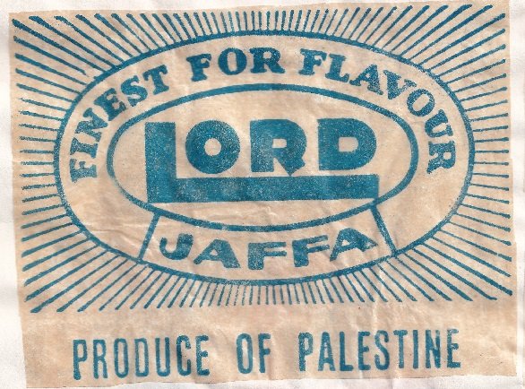 Lord jaffa oranges produce of palestine