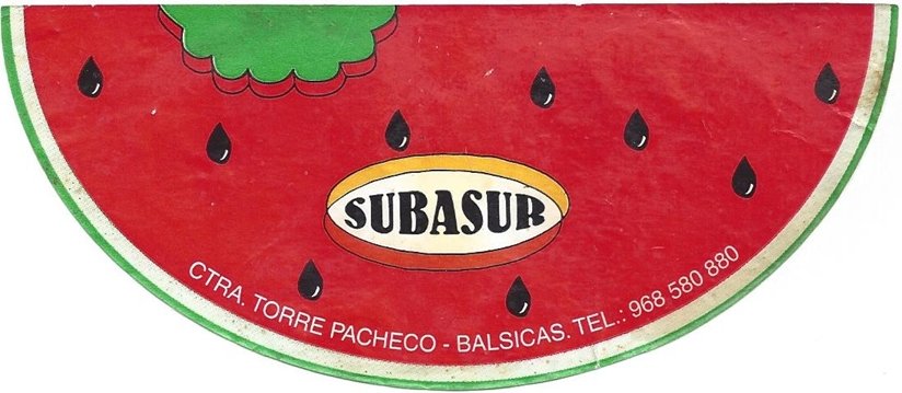 subasur ctra. torre pacheco - balsicas. tel.: 968 580 880
