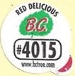 B.C. red delicious #4015 www.bctree.com