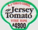 Jersey tomato n.j. tomato council vine ripe #4800