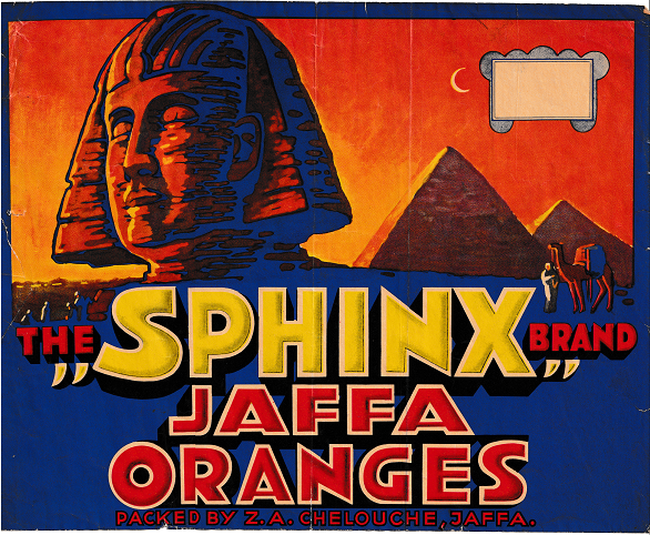 the sphinx brand jaffa oranges jaffa