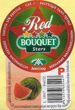 Bouquet stars red anecoop pasteque sans pepins l1047 p #4032 8412276685447