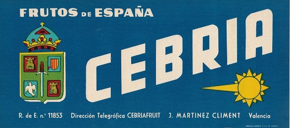 Cebria frutos de espana j. martinez climent valencia