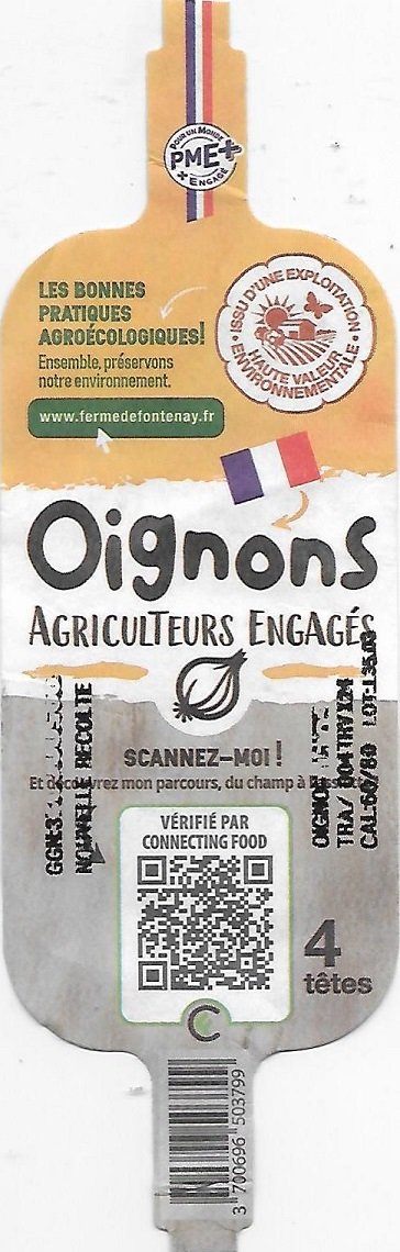 Ferme de fontenay oignons 3700696503799 4 tetes origine france
