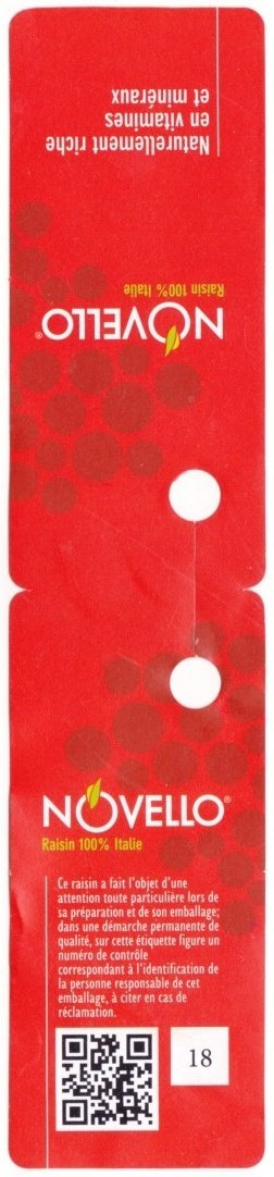 Novello raisin 100% italie 18