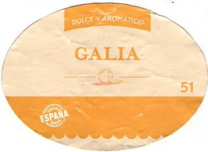 dulce y aromatico galia 51 origen espana