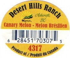 desert hills ranch bc grown canary melon melon bresilien 628451703075 4317 produit du canada