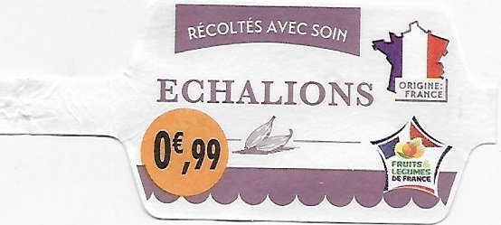 Fruits & legumes de france echalion 0€,99 250g 2006050148554