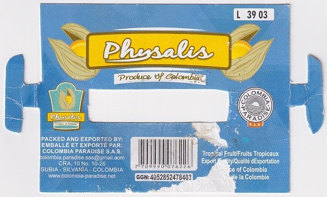 Colombia paradise physalis 7709990076226
