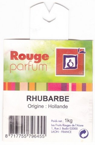 Rouge parfum rhubarbe origine hollande 8717755796455