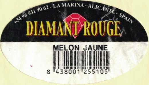 Diamant rouge la marina alicante spain melon jaune 8438001255105