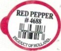 red pepper #4688 product of holland