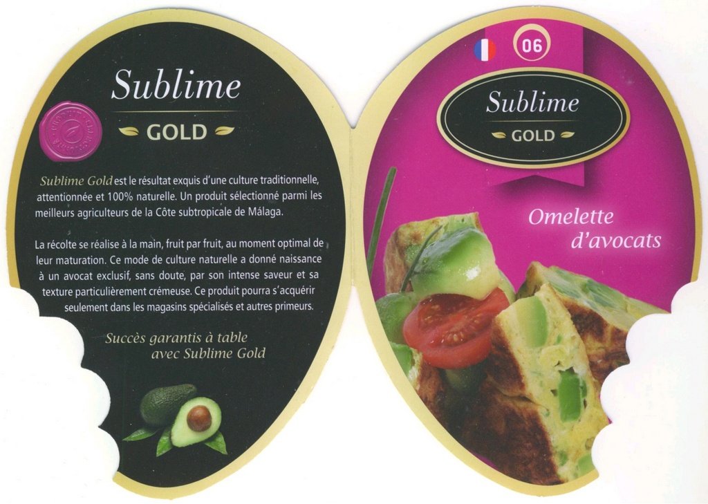 Sublime gold 06 omelette d avocats