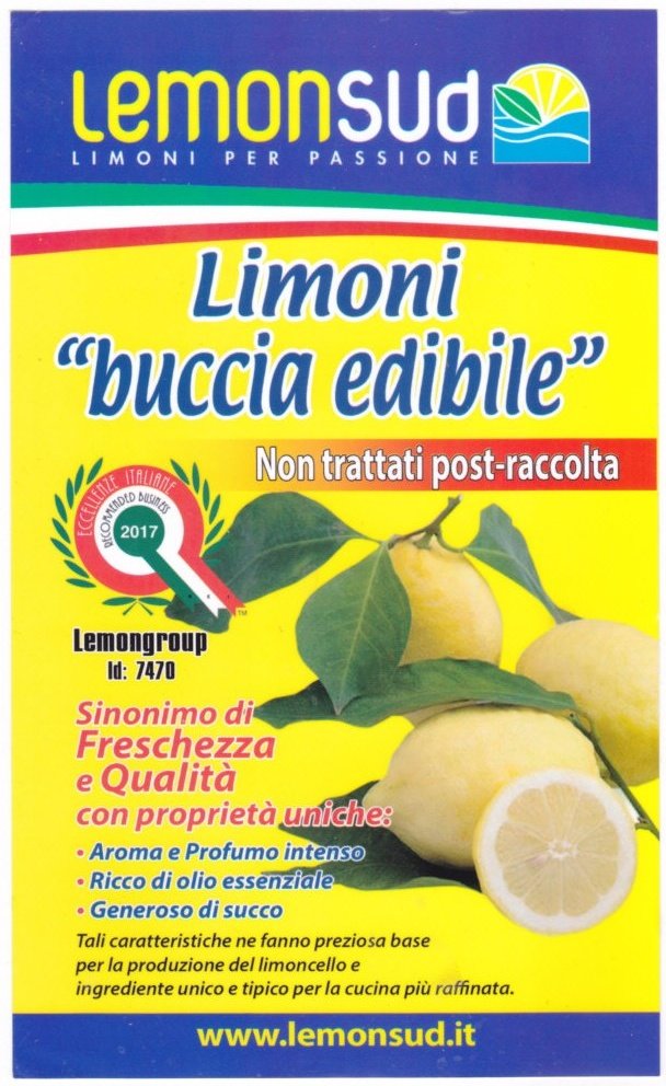 Lemon sud limoni per passione limoni buccia edibile 2017