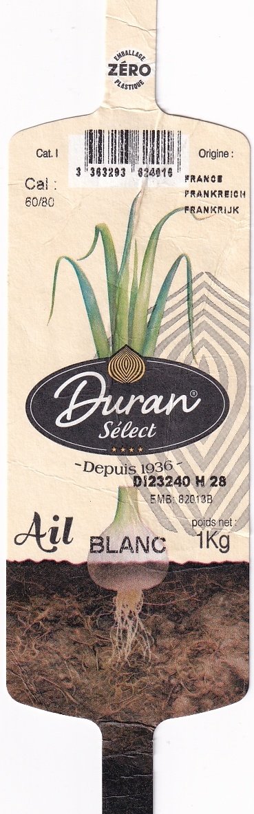 Duran select ail blanc 3363293624016 france 1kg