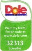 Dole visit my farm! enter code at www.dole.com 32313 ecuador