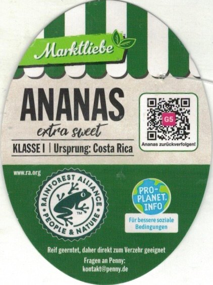 Marktliebe ananas extra sweet G5 4337256590488  8