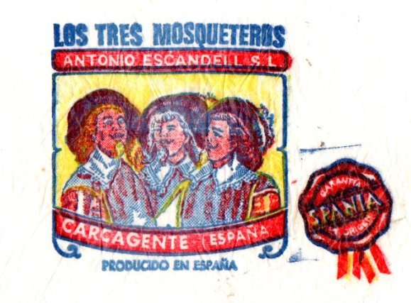 Los tres mosqueteros antonio escandell s l carcagente espana producido en espana spania