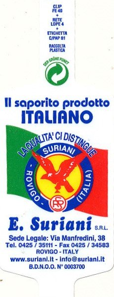 E. Suriani Rovigo italy il saporito prodotte italiano