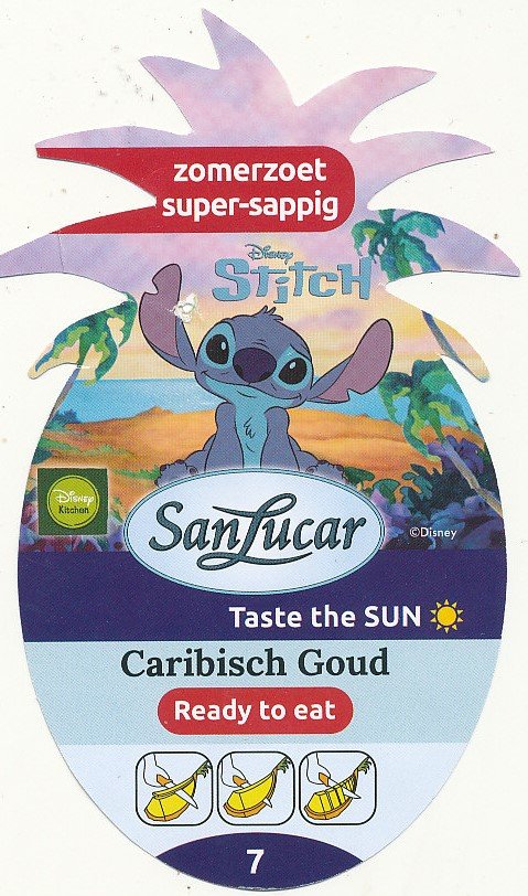 San lucar taste the sun disney stitch caribisch goud ready to eat 7 8430631610590