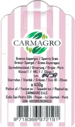 Carmagro grunne asperges sparris grunge peru 8718366972191