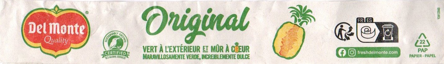 del monte quality original vert a l exterieur et mur a coeur sustainably grown certified