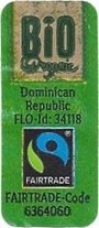 Bio organic dominican republic flo-id: 34118 fairtrade fairtrade-code 6364060