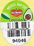 Del monte quality organic mexico emp 392 94046