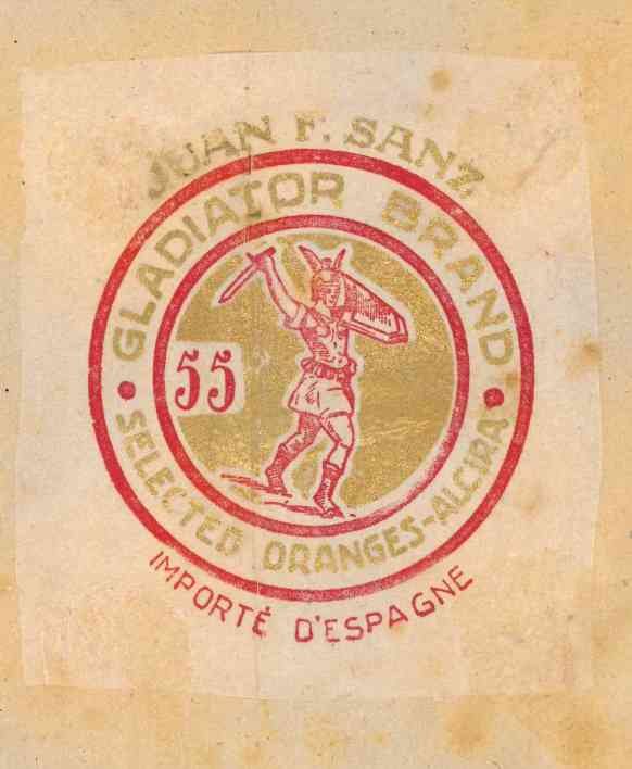 gladiator brand juan f sanz selected oranges alcira importe d espagne