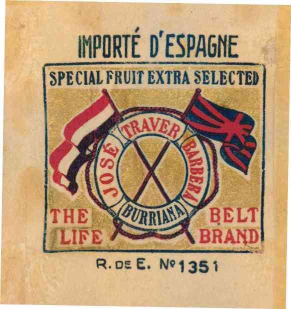 jose traver barbera burriana special fruit extra selected the life belt brand re 1351