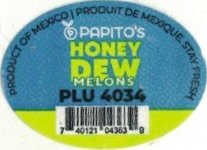 Papito s honey dew melons product of mexico produit du mexique stay fresh plu 4034 740121043639