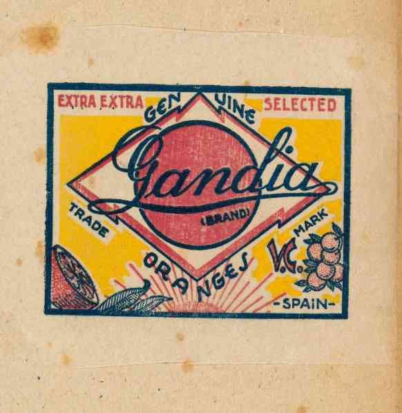 extra extra selected genuine gandia brand oranges spain