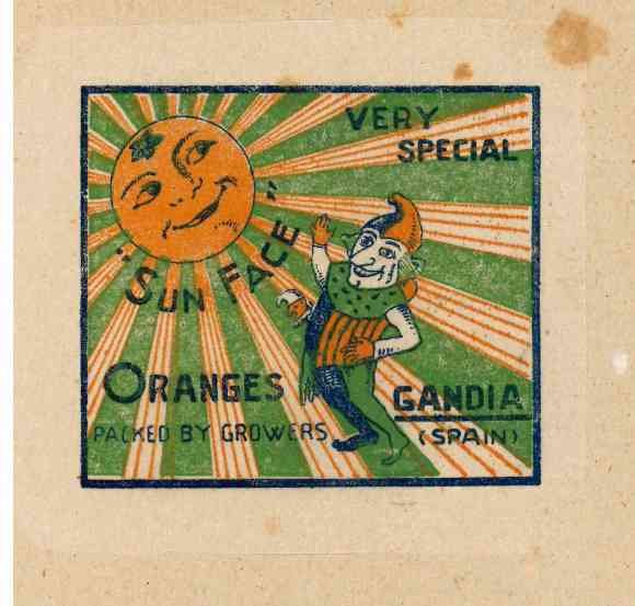 sun face very special oranges gandia spain