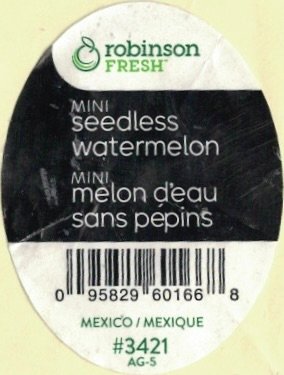 Robinson Fresh mini seedless watermelon mimi melon d eau sans pepins 095829601668 mexico mexique #3421 ag-5