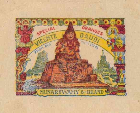 vicente daudi special oranges  murarswamy s brand