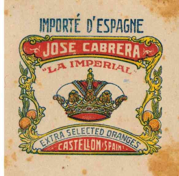 la imperial jose cabrera extra selected oranges castellon spain