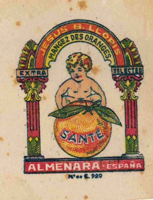 sante jesus b. llopis mangez des oranges almenara espana re 920