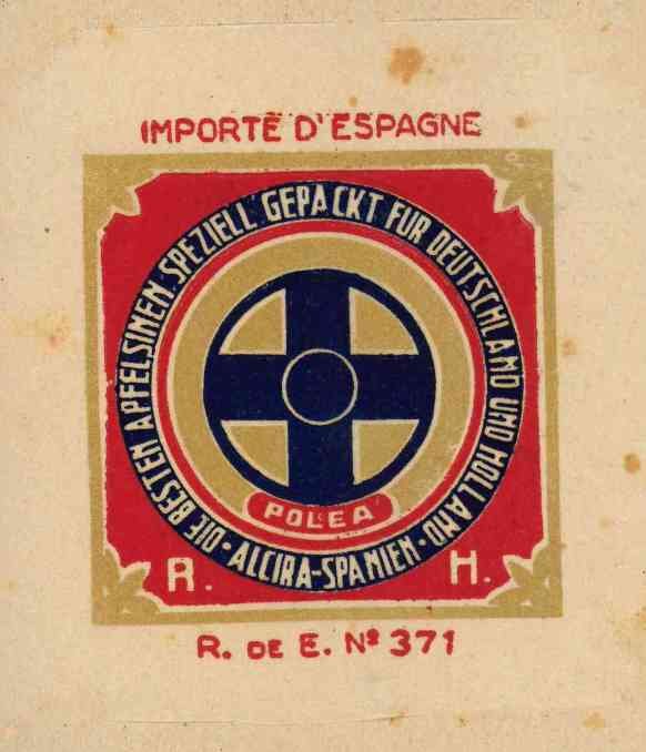 Polea alcira apfelsinen spanien importe d espagne r.e. 1721