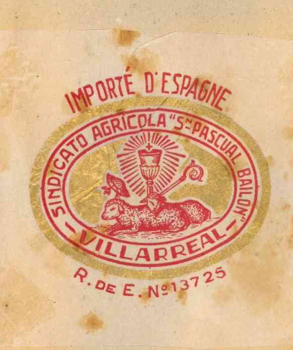 sindicato agricola sn pascual bailon villarreal re 13725 importe d espagne